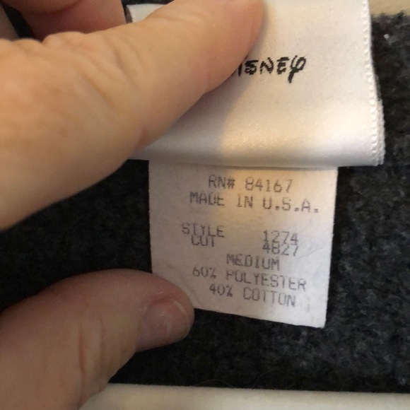 Walt Disney World grey hooded sweatshirt size Med. - Picture 5 of 6